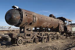Steam engine, Uyuni, Bolivia.