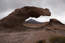 Fantastically shaped rock, Bolivia, west.