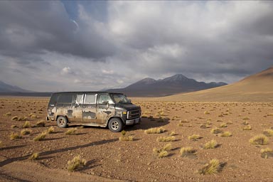 On high Bolivian altiplano.