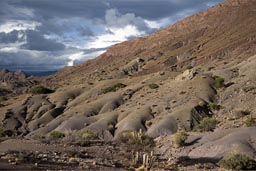 Potosi to Uyuni, desert landscape.