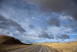 My Bolivia altiplano evening road.