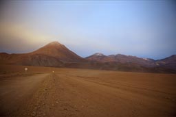 In front of a volcano, north of San Pedro de Atacama, 4,300m..