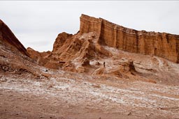 On an overcast day. Chile, Atacama, Valley de Luna.