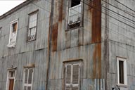 Sheeted wall in Valparaiso.