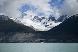 Glacial shores of Lago O'Higgins, Chile.