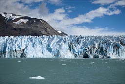 The glacier and drift ice.