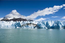 Green water, blue ice, blue skies, O'Higgins.