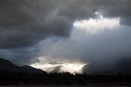 Evening and storm clouds, Villa O'Higgins.