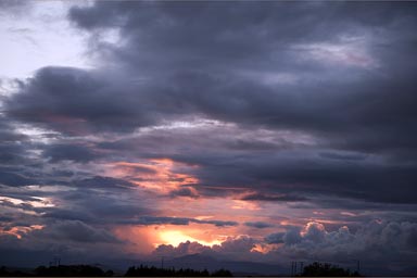 Sunset after rain, Colombia before Popayan.