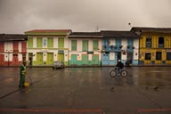 Salento, Colombia, colorful, painted houses.