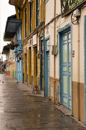 Salento houses on Plaza Principal, Colombia.