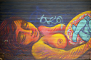 Graffiti of nude lady, Bogota.