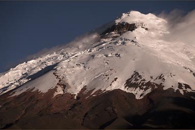 Glacier on top, Cotopaxi.