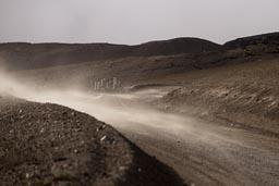 Windy, dusty ascent on Cotopaxi.