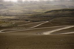 Road down Cotopaxi.