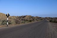 Nortehrn Peru desert road.