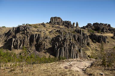 Late afternoon, Cumbe Mayo, rock formations, Cajamarca, Peru.