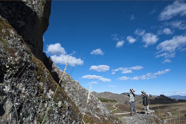 Cumbe Mayo, Cajamarca, my boys, blue sky.