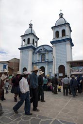 Plaza de armas, Celendine, Conga mine project protested by Indigenas.