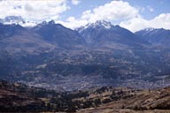 Rio Santa Valley, behind Huaraz is Cordillera Blanca, Peru.