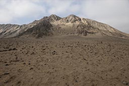 Caral, desert mountain, Peru.
