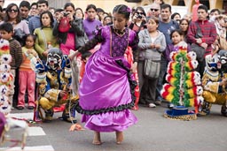 Parade on Independence Day in Peru, plaza de armas, Lima.