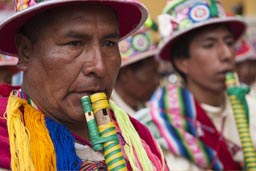 Flutes from Puno, Lima Independence Day in Peru. Flutes from Puno, Lima Independence Day in Peru.