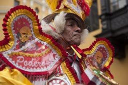 On Independence Day parade in Lima, Peru.