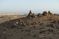 Stones and rocks, a hamada desert, Paracas National Reserve, Peru.