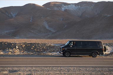 Desert mountains high 2,500m. Before Arequipa, Peru.