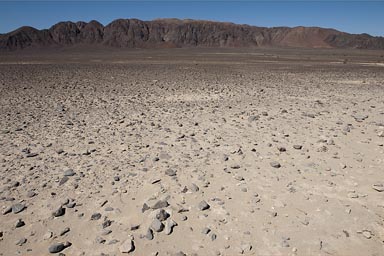 Red desert hamada, where the Nazca lines are. Peru. 