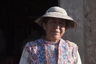 White dress, Cabanaconde indigena.