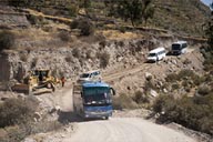 Scandalous road conditions in Colca Canyon.