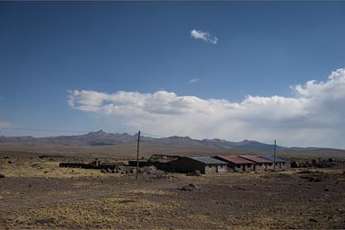 High plateau. Village 4,500m, Andes, Peru.