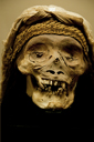 Museo Arceological National Br├╝ning. Chimu mummy face.