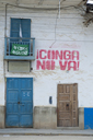 Conga no va!, Celendine house on plaza de armas, Peru, Cajamarca.