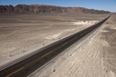 Southern Peruvian desert road, where the famous Nazca lines are.