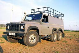 Land Rover and roofrack.