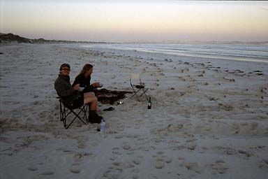 Evening at Coffiin Bay beach, 20 miles for ourselves