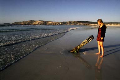 Morning at Coffiin Bay beach