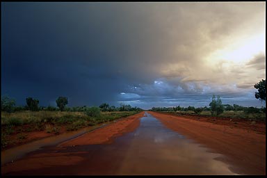 Sunset while a storm broke