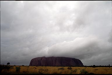 Uluru in Clouds