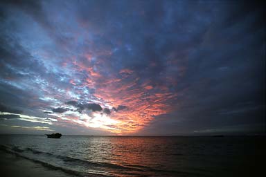 Sunset in Mauritius